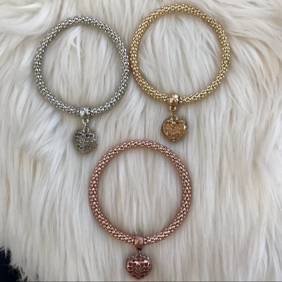 💝NWOT Mint & Lily Rhinestone Heart Bracelet - Picture 9 of 16